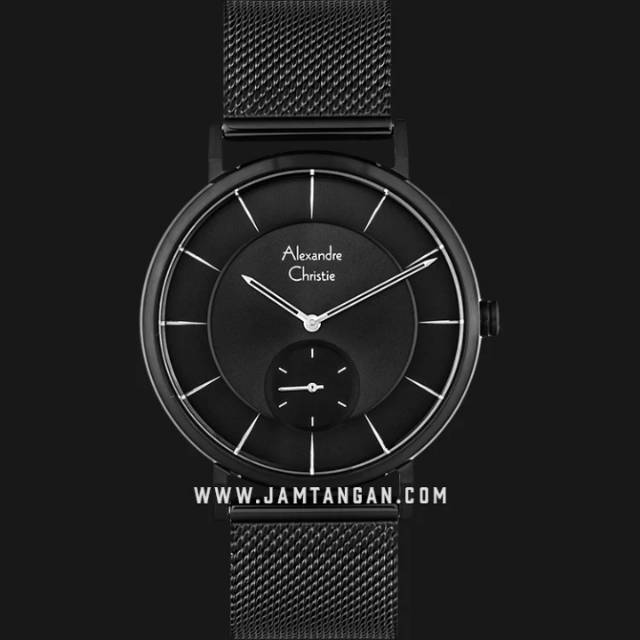 Alexandre Christie AC 8586 MS BIPBA Man Black Dial Black Stainless Steel