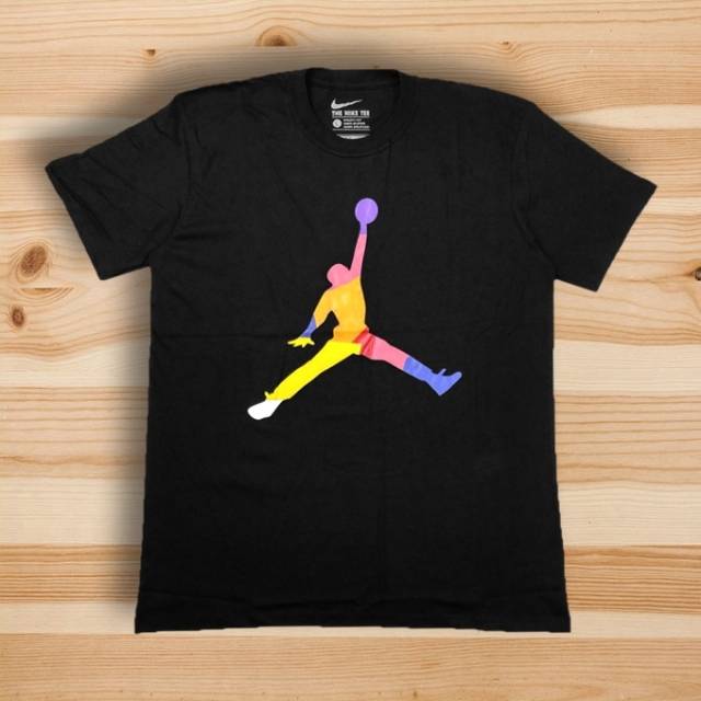  KAOS NIKE  AIR JORDAN JUMPMAN MULTICOLOUR 1 1 MIRROR 