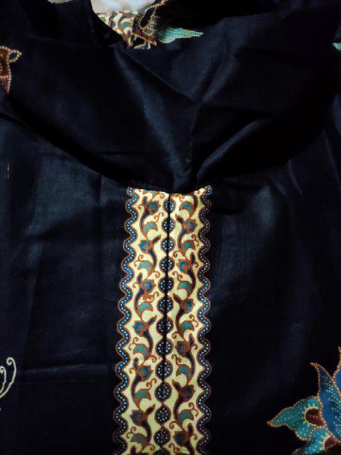 Tunik Santika Pias Cibulan Kupu List Warna Batik Solo Seragam Kantor Muslim Baru Cantik Kekinian