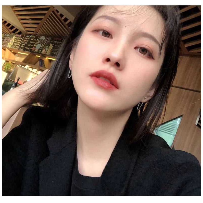 19147 Anting Tusuk Model Rantai Warna Silver Gaya Harbor untuk Wanita