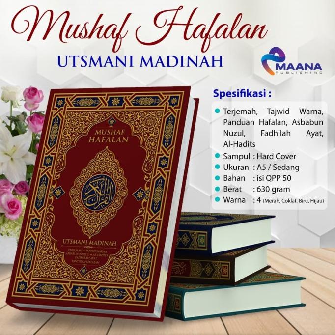 

Alquran Hafalan Terjemah Tajwid Warna Utsmani Madinah, Al Quran usmani Star Seller Termurah