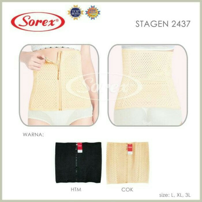 Sorex Stagen Pengait dan Risleting- Kode 2437 - Korset Sorex