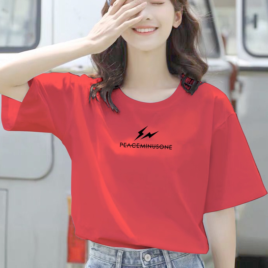 CALVIERO SHOP - BAJU KAOS ATASAN WANITA PRINT PM ONE PETIR