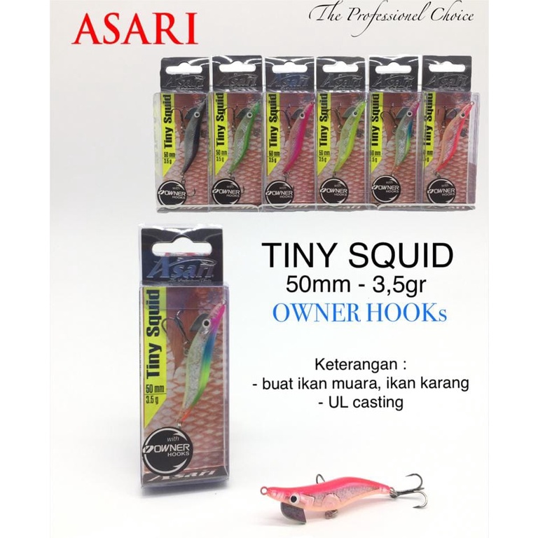 Lure ASARI TINY SQUID (5cm / 3.5gram)