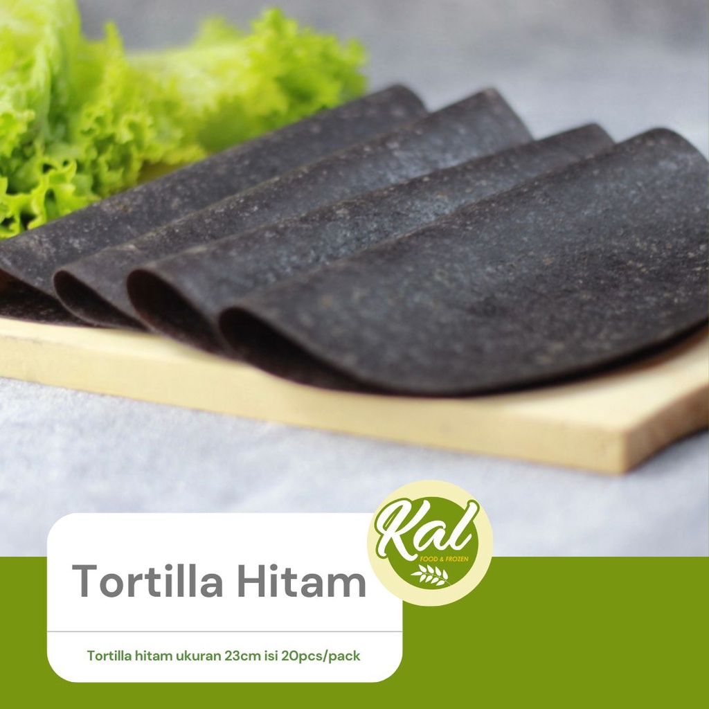 

Tortilla Hitam Premium Ukuran 23cm 1 Pack isi 20pcs