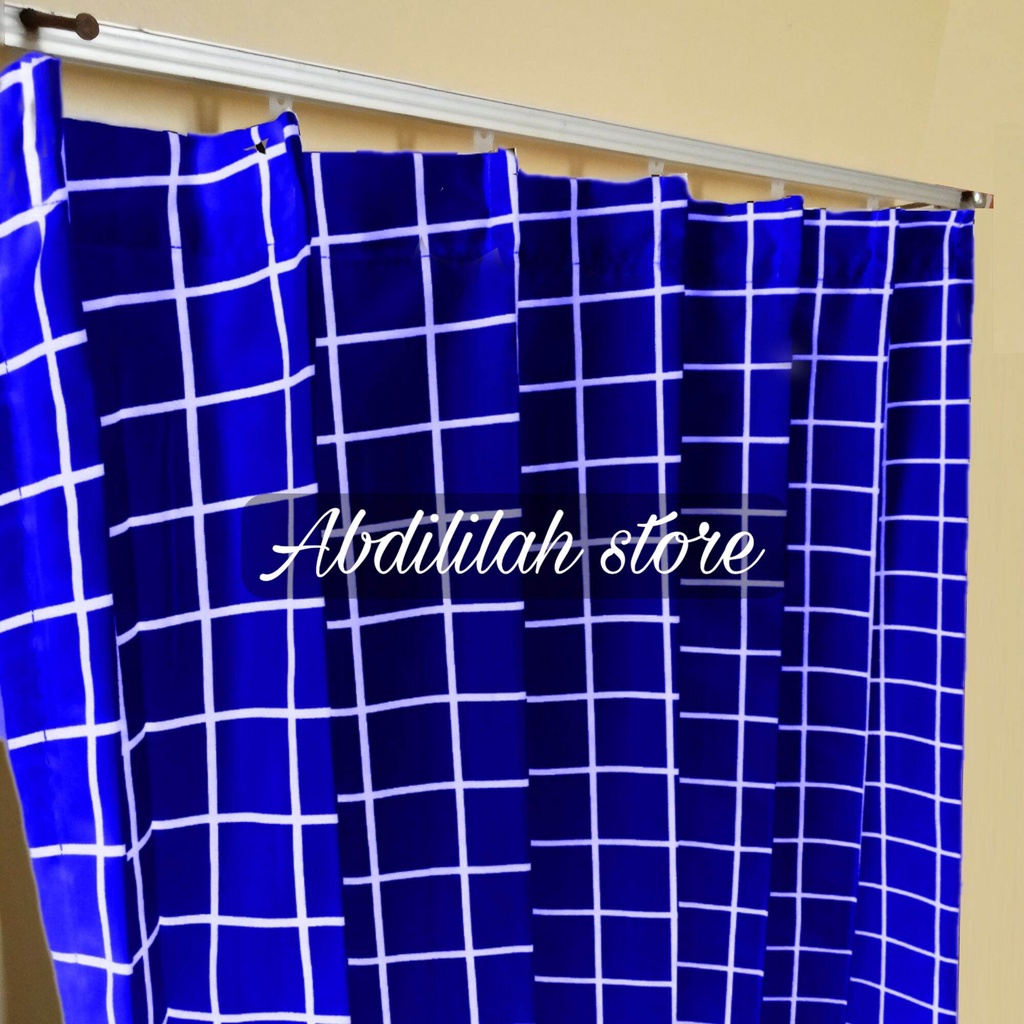 Gordyn / hordeng / Gorden aesthetic polymicro hordeng 2 kaca 1 set kawat cantolan Gorden pintu kamar