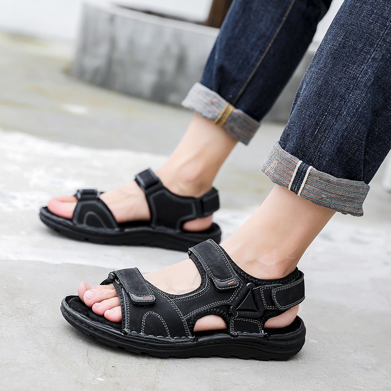 Sandal Slop Pria Terbaru Termurah Sandal Pria Kulit Sandal Gunung Pria Terbaru