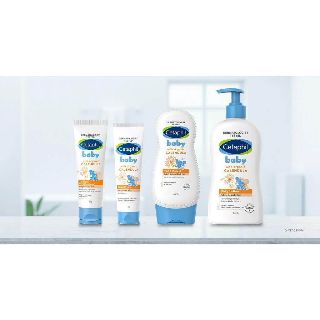 CETAPHIL BABY / CETAPHIL BABY WITH ORGANIC CALENDULA (Kulit Bayi Ekstra Sensitif) - Lotion | 2-in-1 Hair &amp; Body | Body Wash | Baby Cream | Diaper Cream ❤ jselectiv ❤ Sabun Sampo Lotion Bayi Cetapil CETAPHIL - ORI✔️BPOM✔️COD✔️