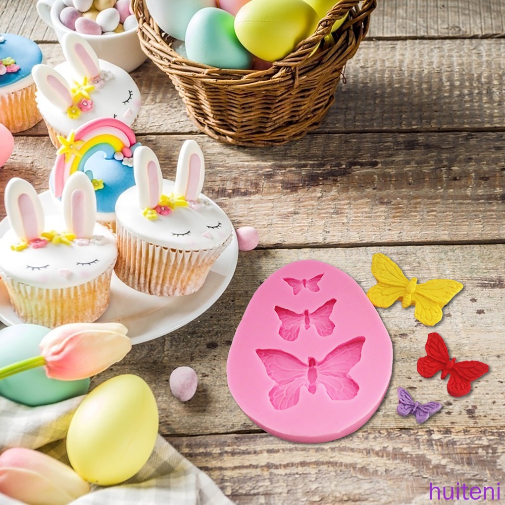 Alat Cetakan Kue Bentuk Kartun Hewan Bahan Silikon Untuk Membuat Pastry