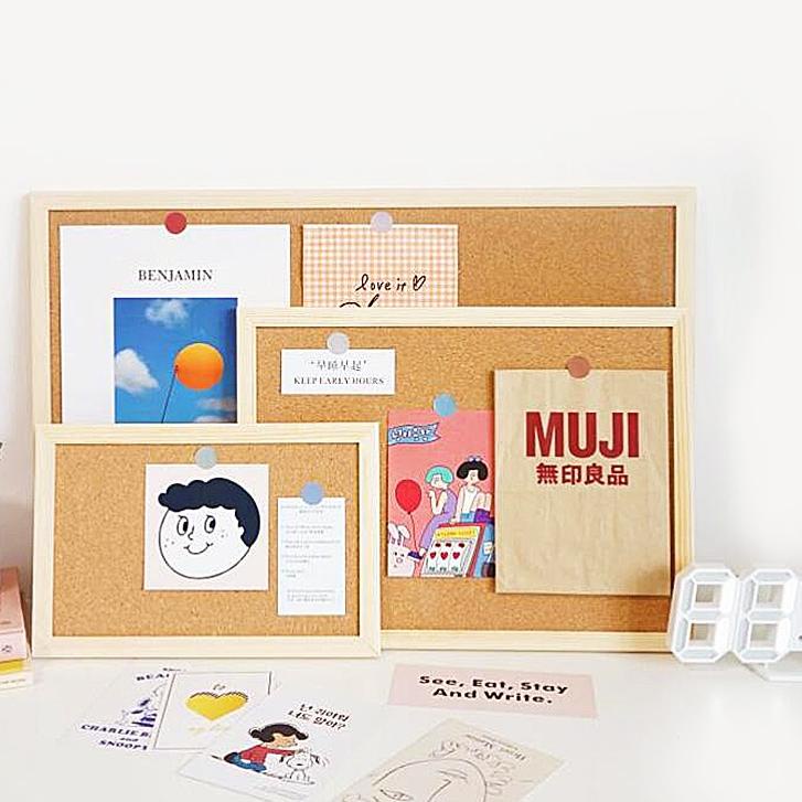 

Sangat Nyaman.. Dekorasi rumah cork message board notice board frame information board background board mural memo board