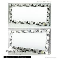 LCK . CERMIN RIAS 3 PCS SALON BESAR GANTUNG 120X60 CM / KACA RIAS SALON GANTUNG