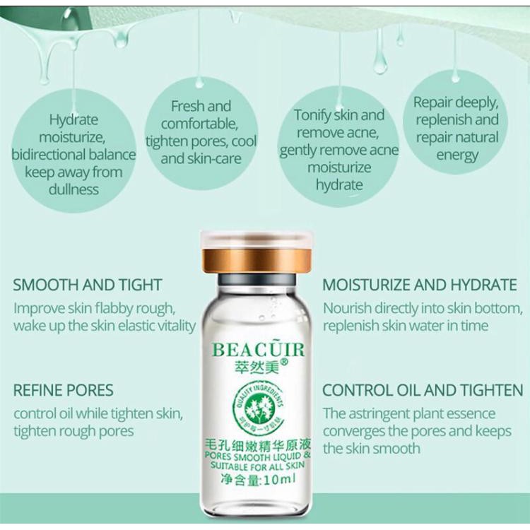 Beacuir Cair Hyaluronic Acid untuk Melembabkan / Mengecilkan Pori-Pori