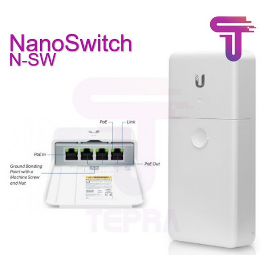 Ubiquiti N-SW Nano Switch Outdoor 4 Port Passthrough Switch