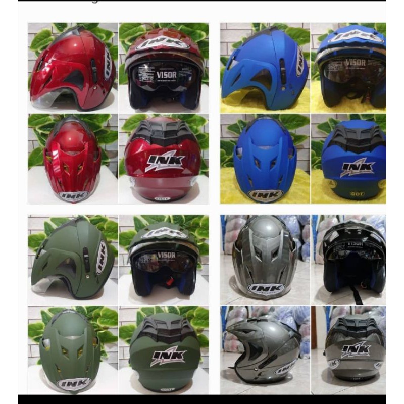 Helm ink double visor SNI