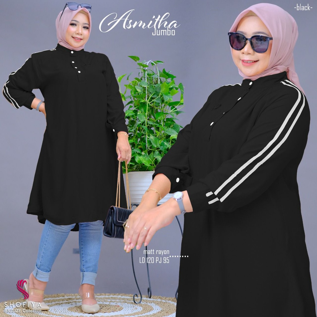 TUNIK ASMITHA BIG SIZE JUMBO BY SHOFIYA