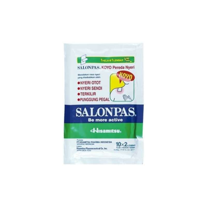 Salonpas Koyo Super Biru ( 1 Sachet Isi 20 Lembar ) Hisamitsu