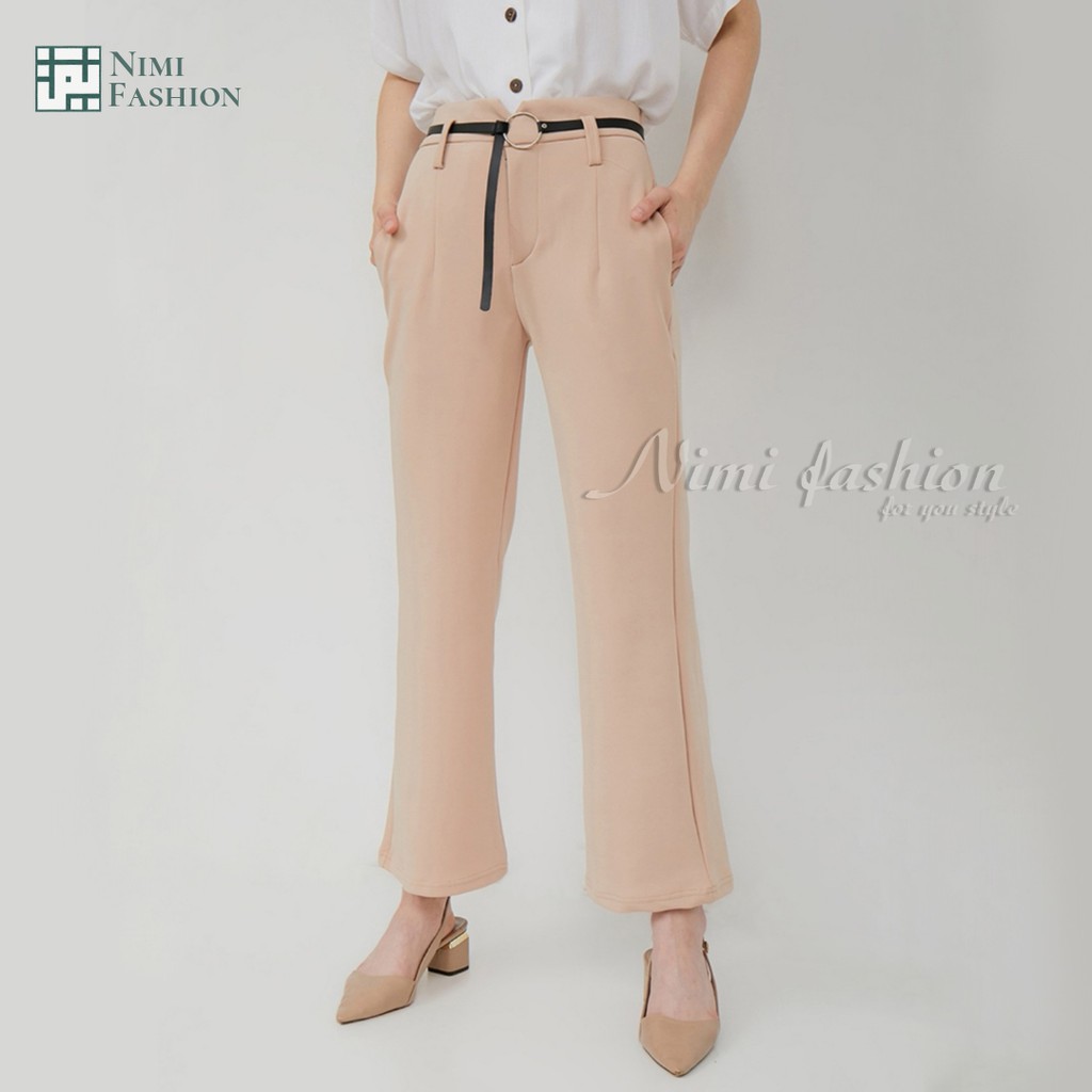 NIMI - Venya Pants Celana Cutbray Scuba Premium HigtWaist Cutbray Palazzo Office Pants