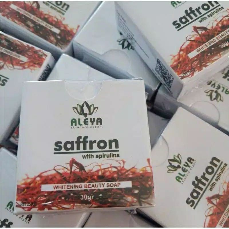 

(ALEYA)Sabun Saffron plus Spirulina original BPOM asli