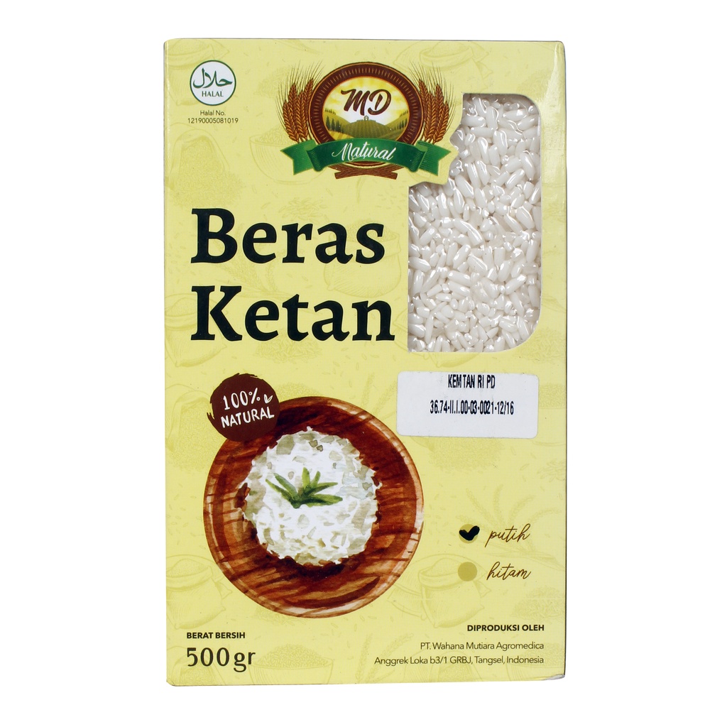 

MD Beras Ketan Putih Organik 500 Gram