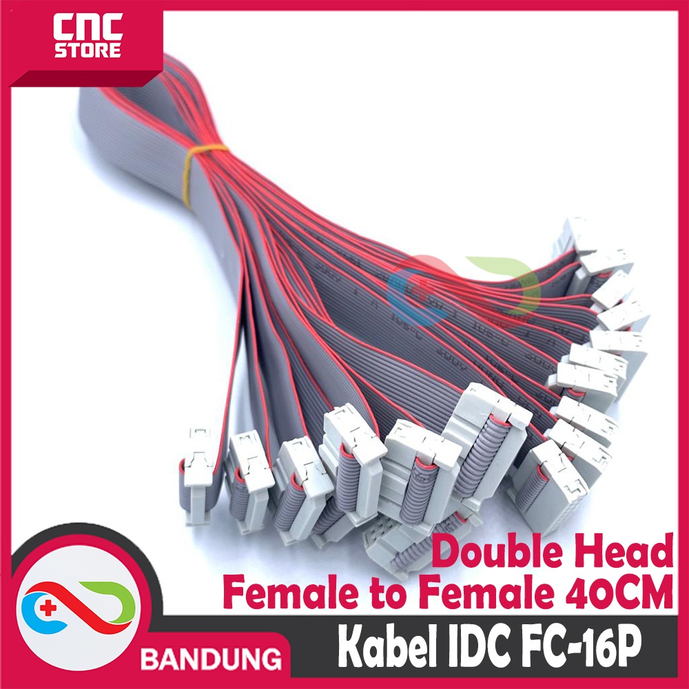 KABEL FC-16P JTAG IDC DOUBLE HEAD FEMALE TO FEMALE 40CM ABU FOR PANEL LED P10