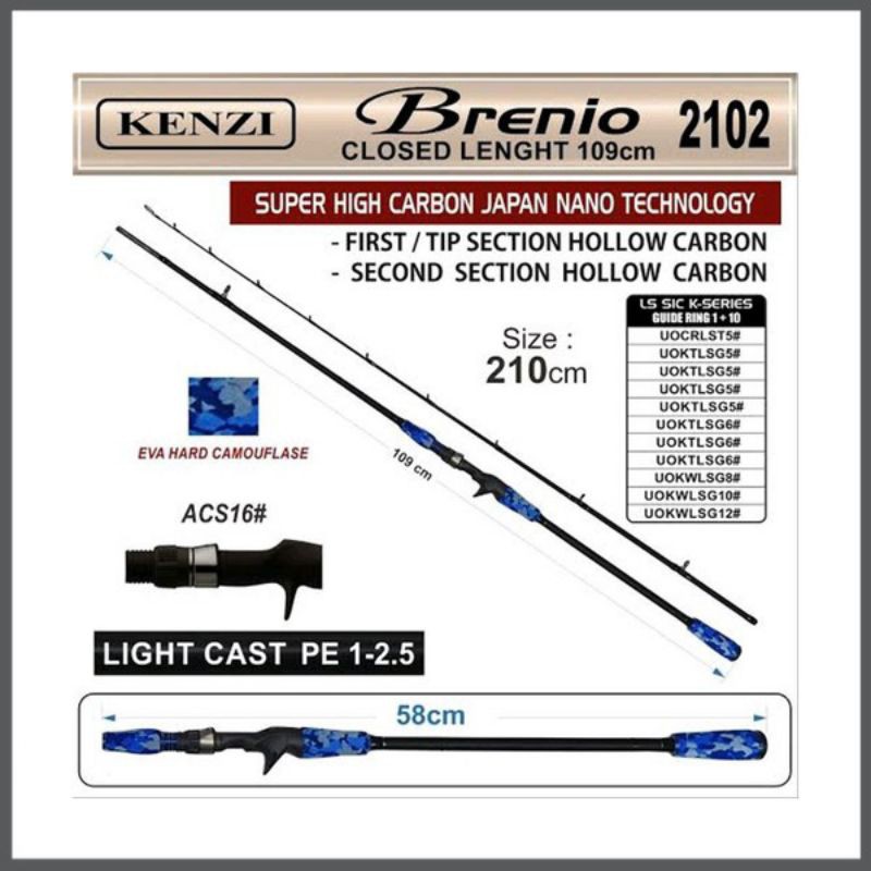 Joran Casting / Light Jig Kenzi Brenio 2102
