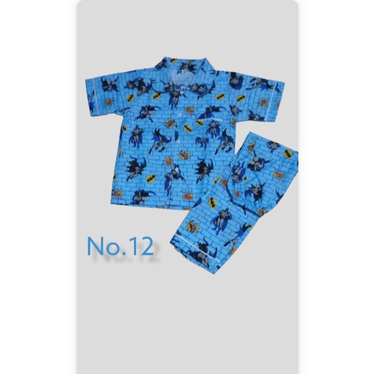 baju tidur anak model piyama umur 7-8 tahun