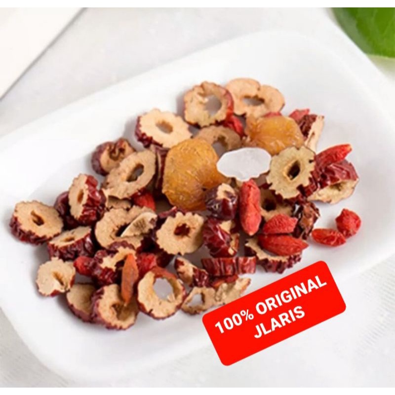 

Herbal fruit and flower mix tea angco goji berry longan teh buah