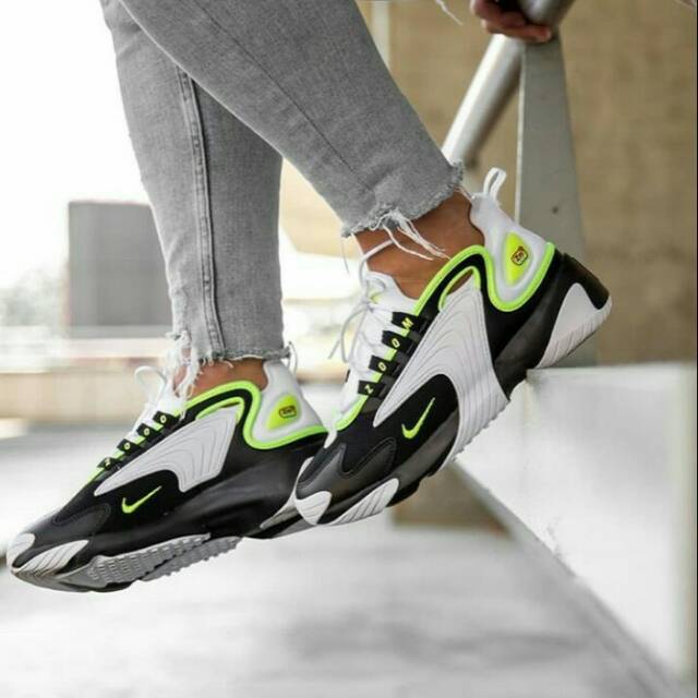 nike zoom 2k black volt white