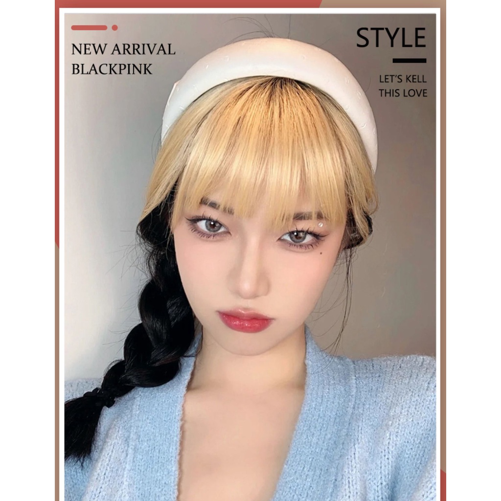 Comic bangs wig female golden bangs wig patch fake bangs