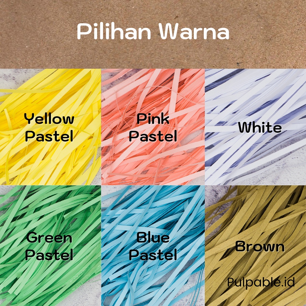 

1 kg shredded paper / kertas serut / kertas cacah per kilogram