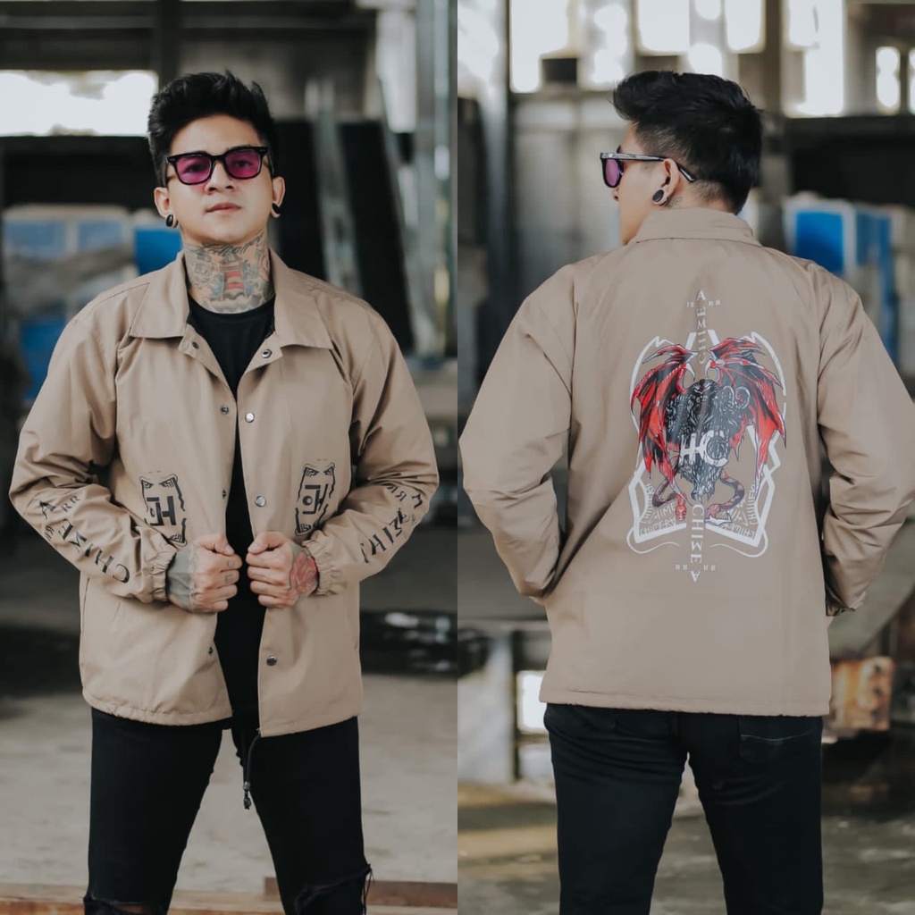 JAKET PRIA - JAKET COACH SALVIO HEXIA - JAKET WINDBREAKER - JAKET PARASUT PRIA - JAKET PARASUT - JAKET COACH ORIGINAL - JAKET COACH ANAK - JAKET COACH PRIA - JAKET COACH WANITA -  JACKET PRIA - JAKET CASUAL - JAKET MOTOR -  JAKET COWOK - JAKET COWO-Cream Chemera