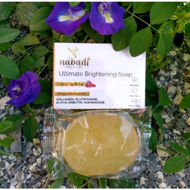 (BAYAR DITEMPAT) GRATIS SPON STICK KENTANG DAN JARING SABUN ULTIMATE BRIGHTENING SOAP NABADI SABUN K