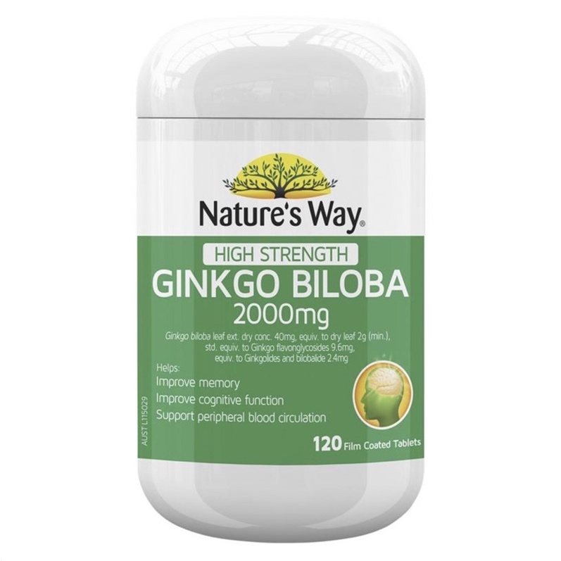 Nature’s Way Ginkgo Biloba 2000mg 120 tabs