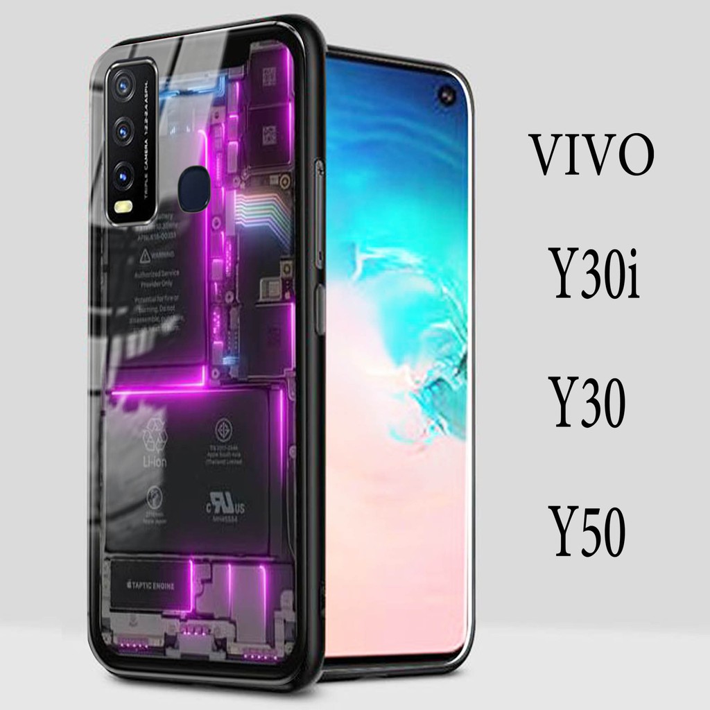 [S16] Case Vivo Y30 Y30i Y50 (SoftCase Glass Kaca)  Vivo Y30 Y30i Y50 (Casing Hanphone) Y30i Y30 Y50