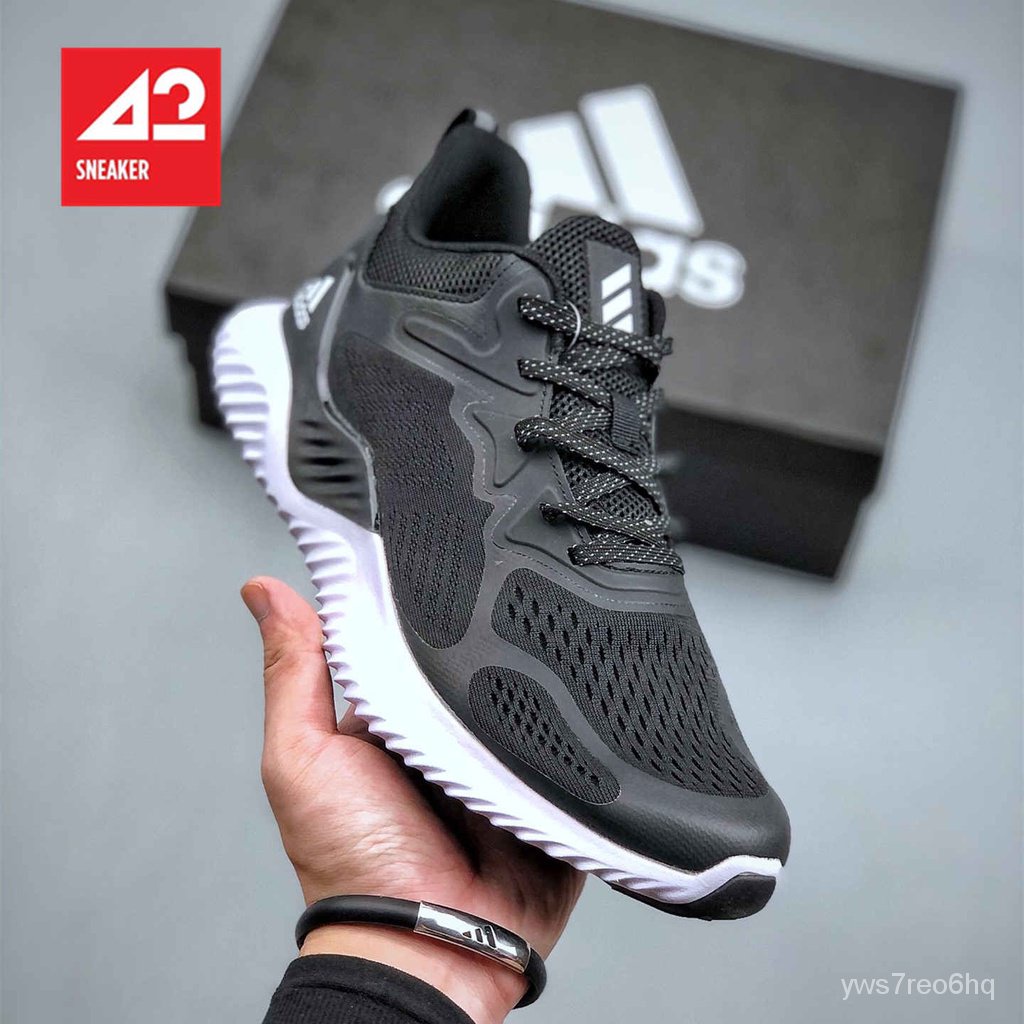 Ready to ship Adidas AlphaBounce Beyond m breathable mesh sports running shoes outdoor casual shoes