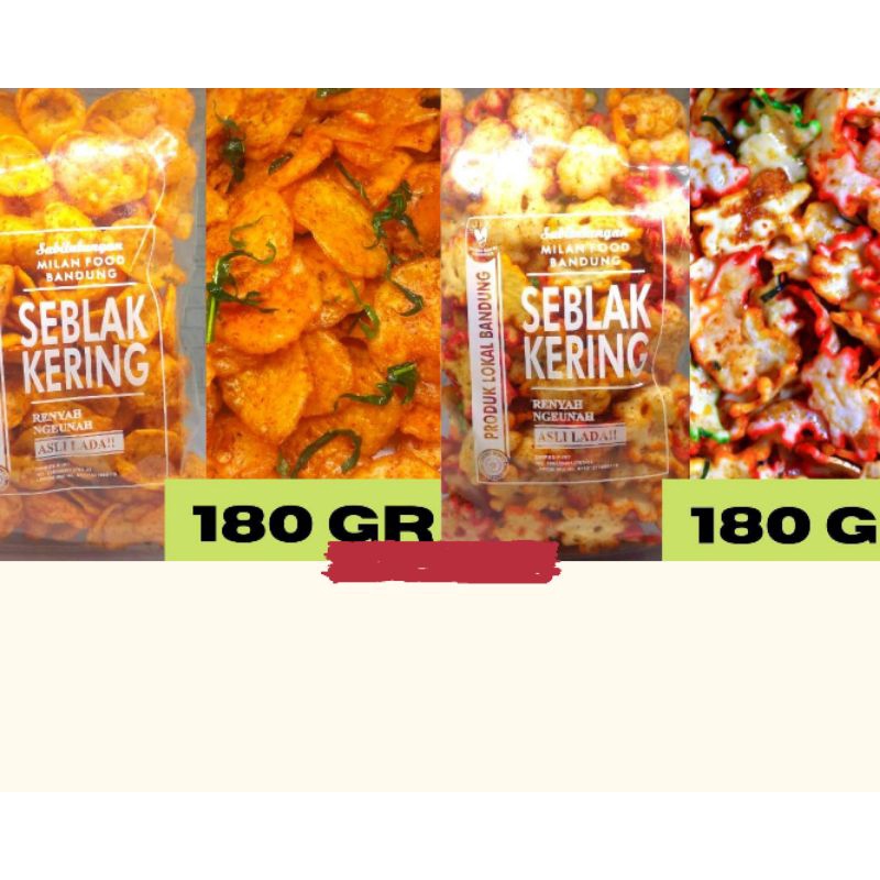 

Keripik/Kerupuk Seker Duar !!! Jumbo Seblak Kering Milan Food Bandung 180 Gr