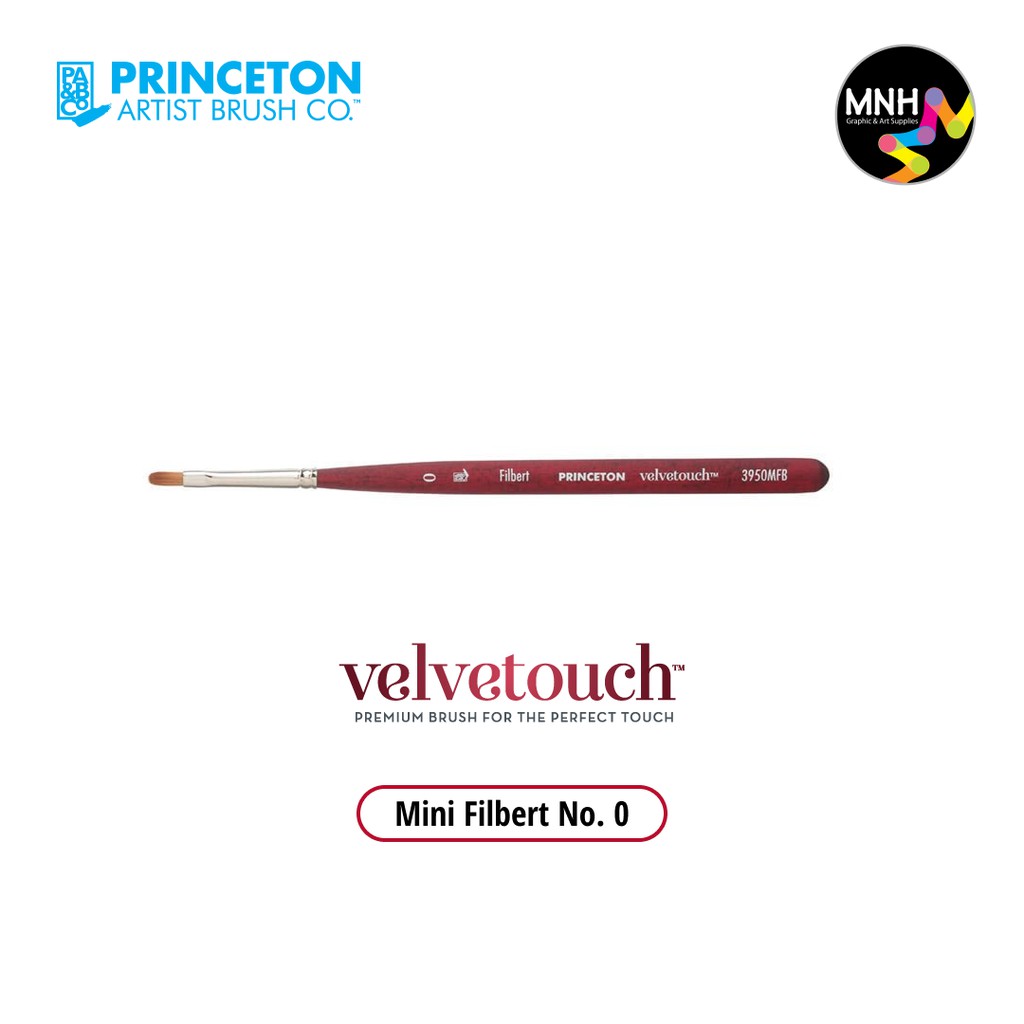 

Kuas Lukis Princeton Velvetouch Synthetic - Filbert Grainer
