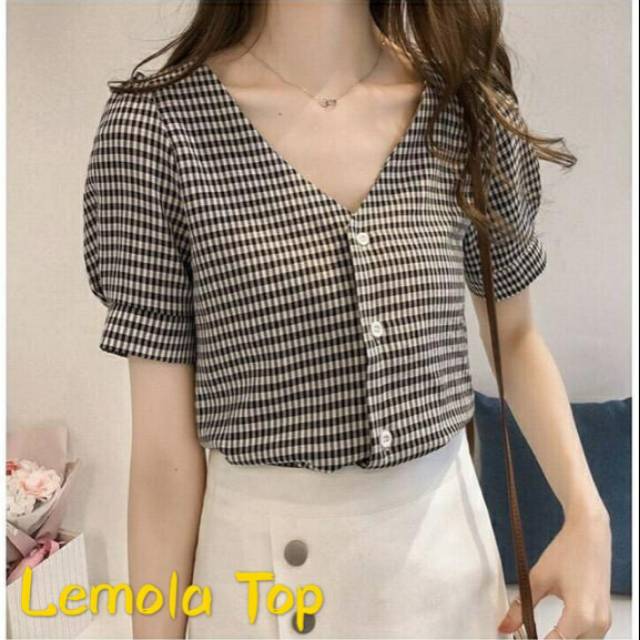 PC-READY STOCK Blouse Lemola Top / Atasan Wanita ...