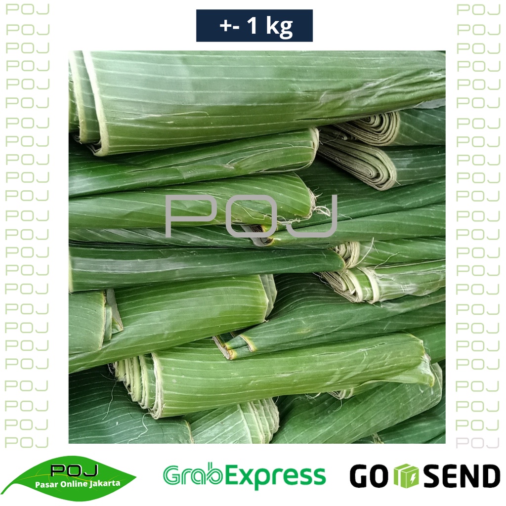 Daun Pisang 1kg- Daun ✓Daun Pisang Segar✓Daun Pisang Hijau✓Daun Pisang Murah✓Bungkus
