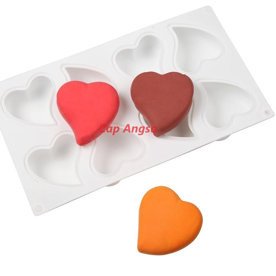 Update 3D SILICON MOULD HEART CETAKAN SILIKON HATI LOVE LOYANG TART COKLAT FONDANT SILICONE MOLD PIN
