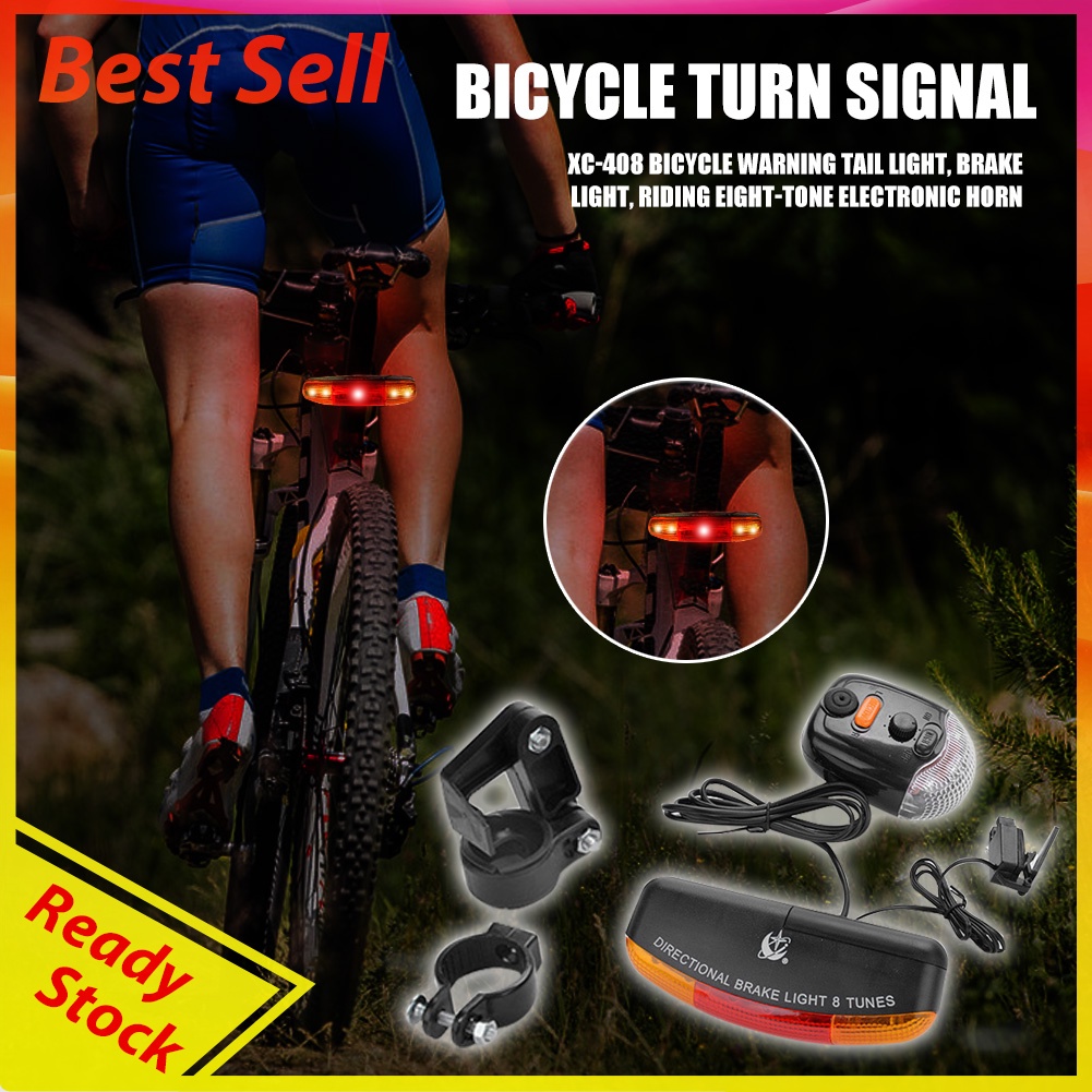 MTB Bicycle Turn Signal Light Folding Bike Electronic Horn Handlebar Lamp