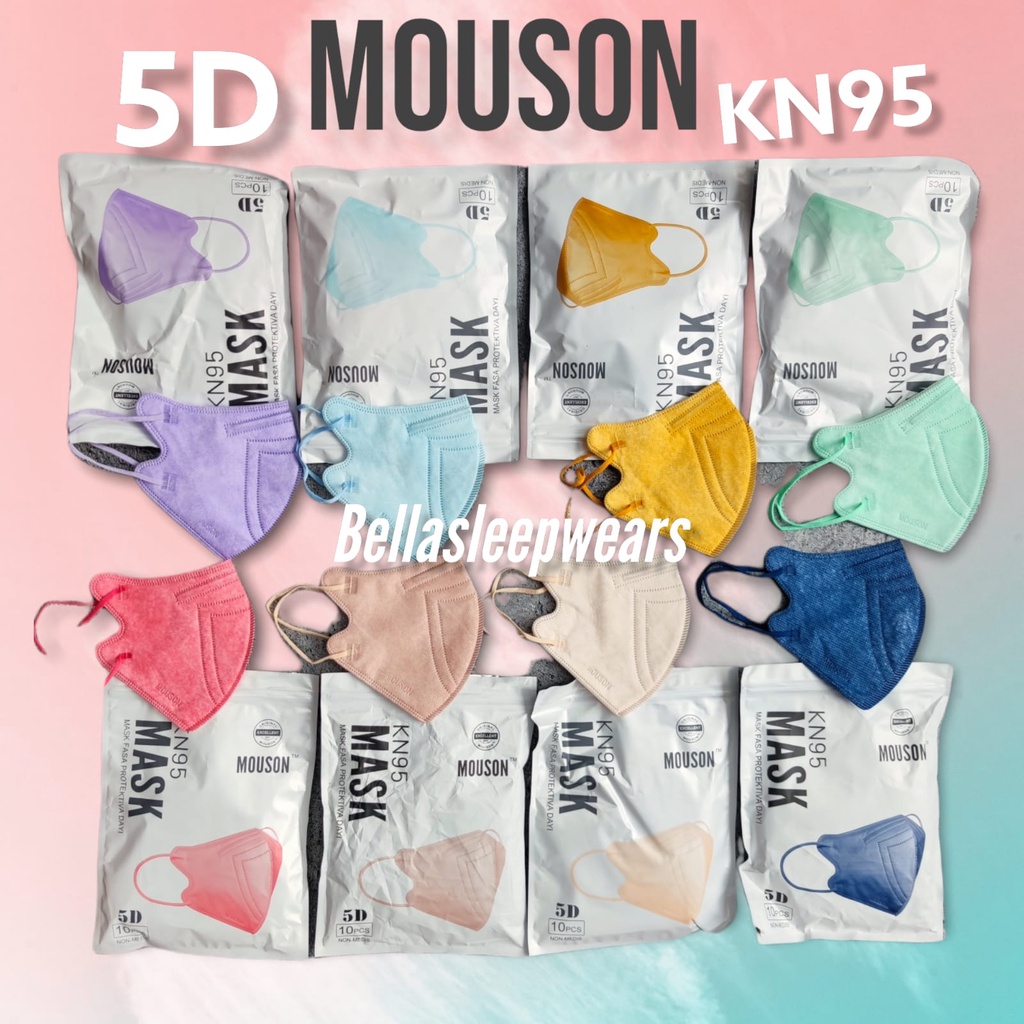 NEW 5D KN95 MOUSON - MASKER MOUSON KN95 5D 5PLY EMBOS - ORIGINAL BRANDS