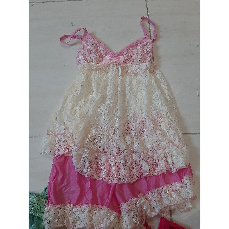 baju tidur terawang set