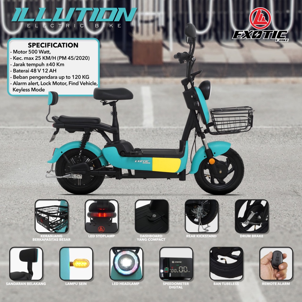 SEPEDA LISTRIK / ELECTRIC BIKE EXOTIC ILLUTION