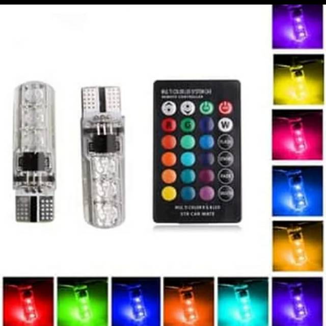 LAMPU SENJA T10 RGB REMOT LAMPU SEN HIGH QUALITY