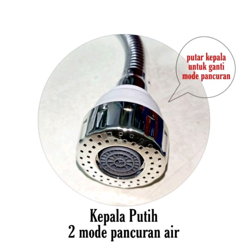 Kran Angsa Dapur Fleksibel / Flexible - Keran Cuci Piring - Kran Dapur 1/2 Inch - High Quality