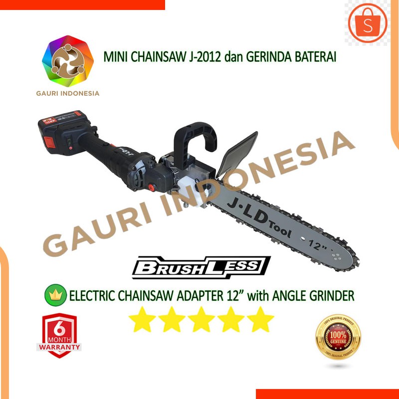 CHAINSAW GERINDA | PAKET CHAINSAW ADAPTER & GERINDA CORDLESS | JLD