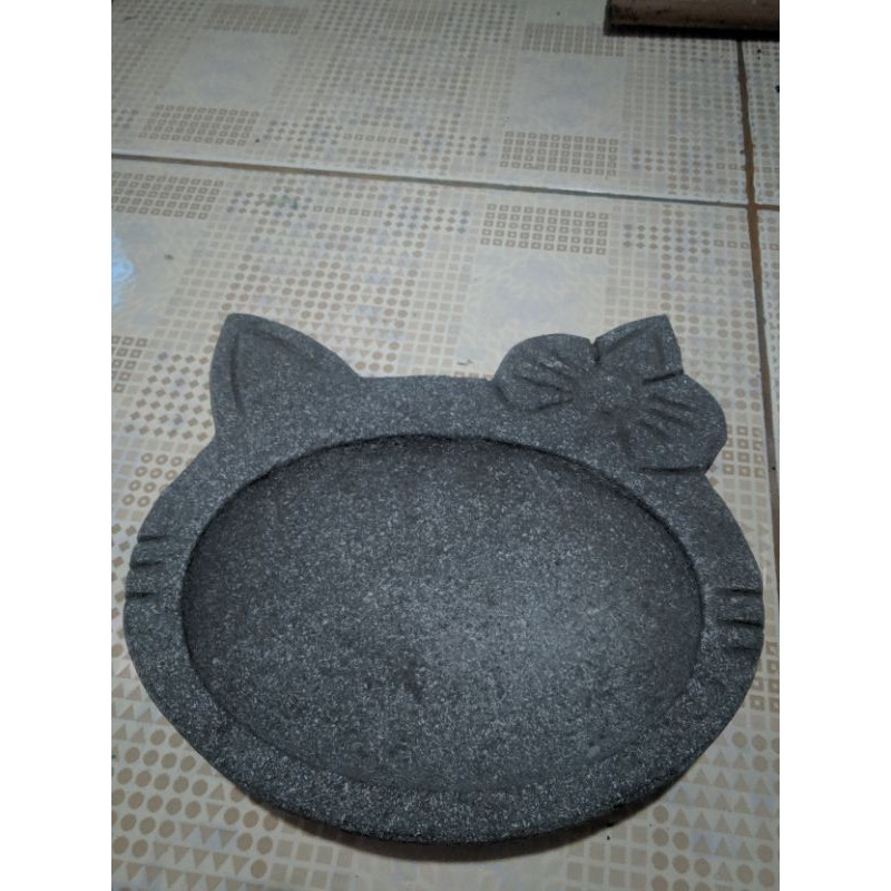 cobek batu asli motif hello Kitty #cobekmuntilan