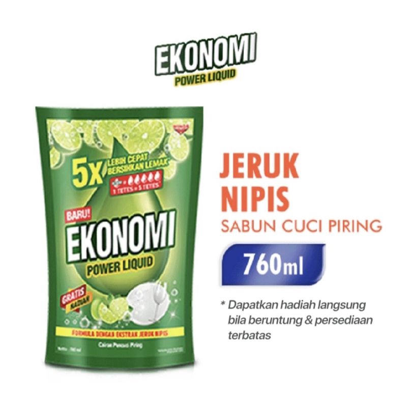 EKONOMI Pencuci Piring Liquid 760ml