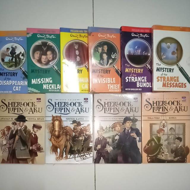 Novel Sherlock, Lupin dan Aku Segel Oleh Irene Adler/Enid Blyton Penerbit BIP